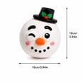 thumbnail image 2 of Christmas Snowman Squishy Toy with Diy Expression, Single Piece, White, for Kids and Adults, Relaxation Toy, 2 of 4