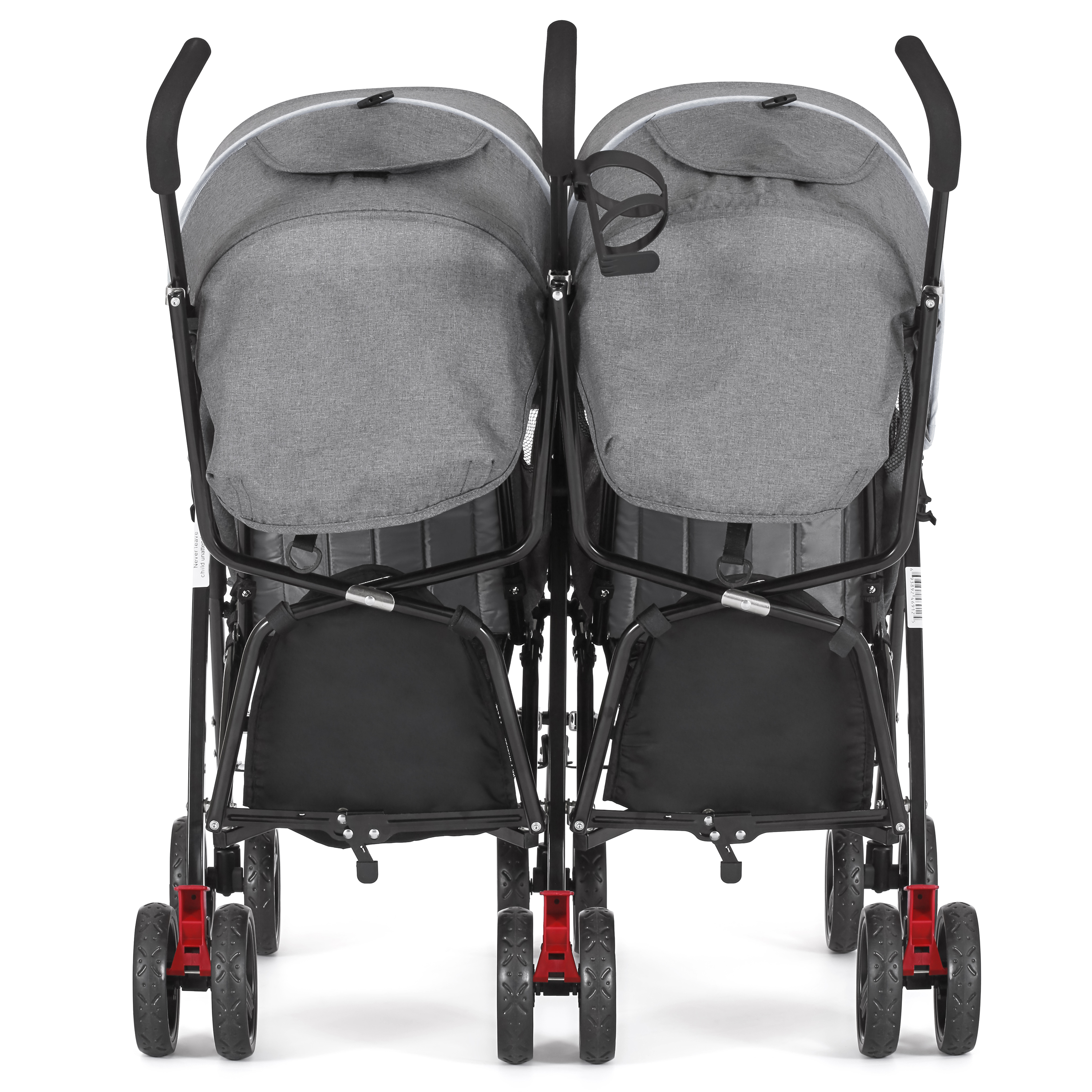 Dream On Me Volgo Twin Umbrella Stroller, White photo 8