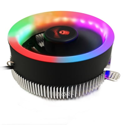 RGB Radiator Fan CPU Cooler Cooling Quiet Fan with Bright LED Colors for PC Case 100mm Design Fan for PC Gaming (Best Cooling Case For Gaming)