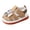 Khaki, variant on Baby Toddler Boys Squeaky Sandals Rubber Sole Closed-Toe Non-Slip PU Leather Soft First Walkers Shoes (Pink, 5)