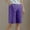Purple, variant on Hvot&aat Women Casual Bermuda Shorts Drawstring Summer Beach Shorts Solid Color Lightweight Elastic Waist Vacation Short