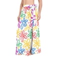 thumbnail image 2 of Women Sarong Wraps Hand Drawn Flower Swimsuit Beach Pareo Bikini Coverups Skirt M, 2 of 7