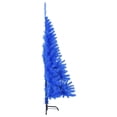 thumbnail image 3 of vidaXL Demi-Arbre de Noël Artificiel avec Support Bleu 120 cm PVC, 3 of 5