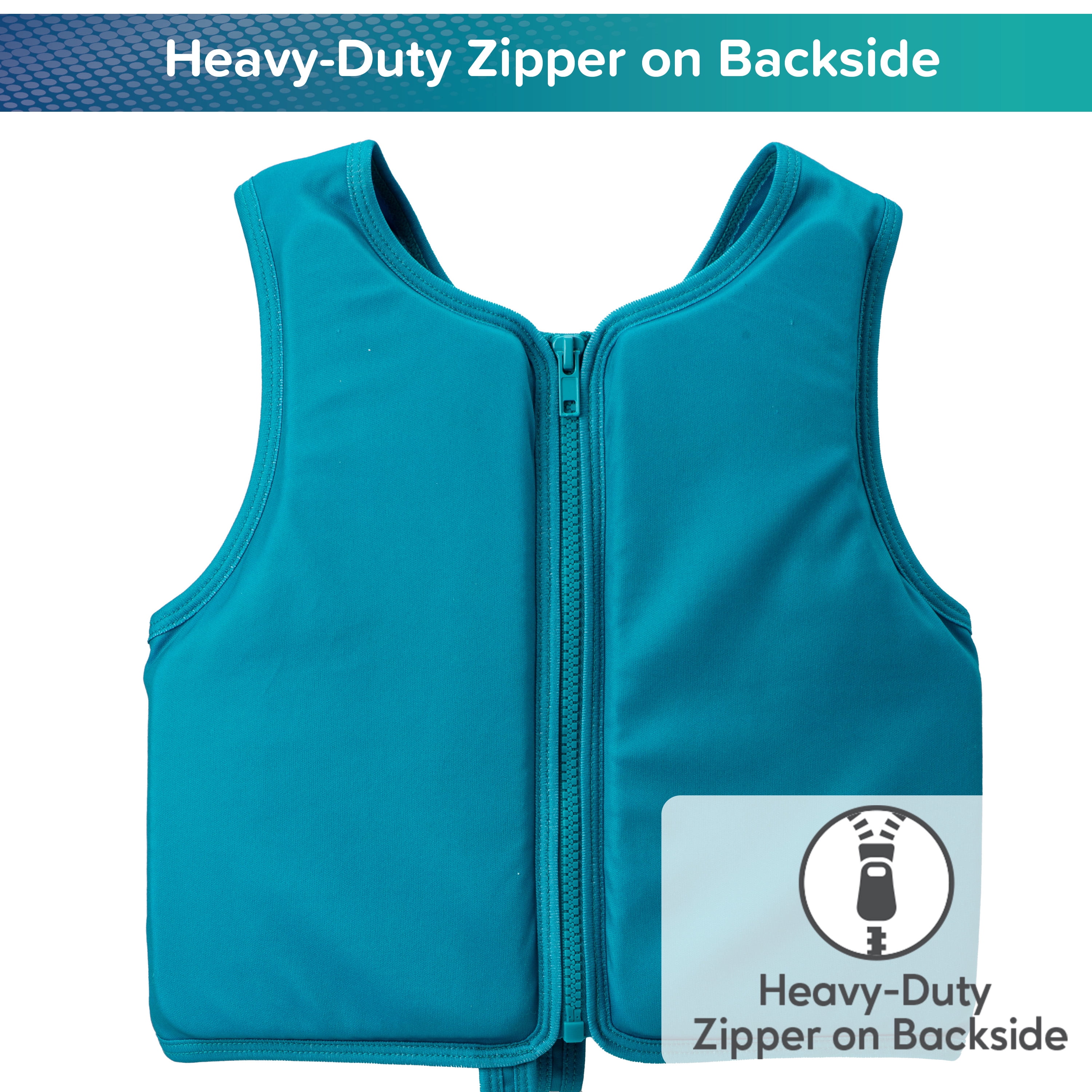 Aqua SwimSchool Swim Training Vest, Ages 2-4 Years, 25-37 lb, Blue