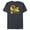 Navy Heather, variant on Disney Mickey Donald Goofy LOL - Short Sleeve Blended T-Shirt for Adults - Customized-Yellow