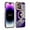 Purple, variant on ELEHOLD Plating Magnetic Case for iPhone 14 Pro Max Case Slim Lightweight Cute Heart Plating Pattern Full Camera Lens Protection Compatible with MagSafe Shockproof Cover,blue