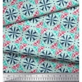 thumbnail image 3 of Soimoi Polyester Crepe Fabric Dot & Swirl Artistic Print Fabric by The Yard 52 Inch Wide, 3 of 3