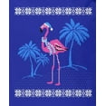 thumbnail image 4 of Old Glory Flamingo Winter Ugly Christmas Sweater Soft Short Sleeve Baby One Piece, 4 of 6