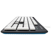 Logitech K310 USB Full Size Standard Keyboard, Black & White