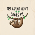 thumbnail image 4 of Inktastic My Great Aunt Loves Me Cute Sloth and Baby Boys or Girls Baby T-Shirt, 4 of 5
