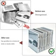 thumbnail image 4 of 2 Pcs Clear Acrylic CD Holder, DVD/CD Display Rack & CD Storage Box & Vinyl Record Storage Stand Holds up to 14 Standard CD Cases for Media Shelf Storage and Organization, 4 of 7