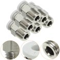 thumbnail image 4 of Miangastore 10Pcs Printer Nozzle Assembly 3D Printer Connector Metal Golden 0.79x0.39x0.20Inches, 4 of 8