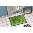 thumbnail image 2 of Carolines Treasures 8568MAT Poisson Tropical de 18 x 27 Po sur Tapis Vert Intérieur Ou Extérieur, 2 of 4