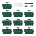 thumbnail image 1 of Bandejas Juego de 10 bandejas de semillas Bandeja de inicio de plántulas (12 celdas por bandeja) con Abody  Verde, 1 of 7