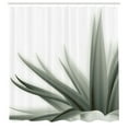 thumbnail image 3 of Ambesonne Flower Shower Curtain, Ombre Leaves Watercolor Art, 69"Wx70"L, Sage Green, 3 of 3