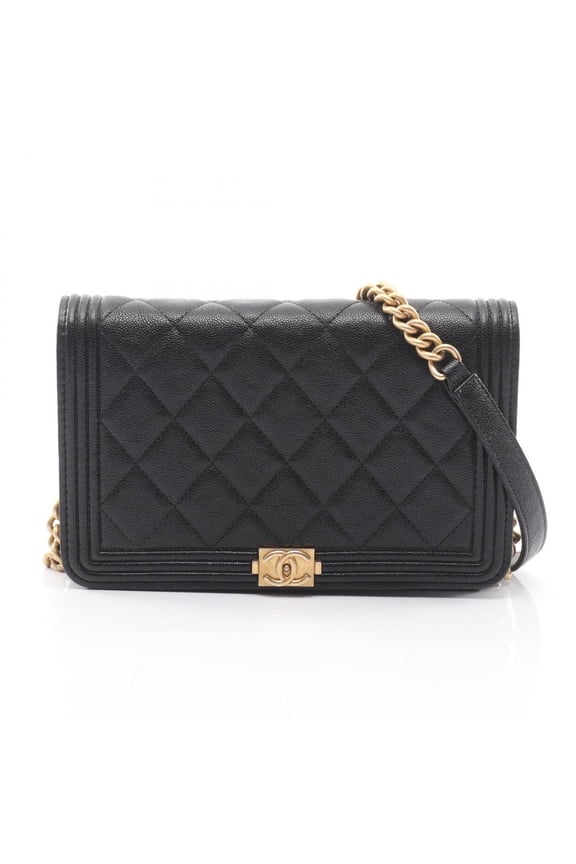 Pre-Owned Chanel Boy Matelass Shoulder Bag/Handbag, Caviar Leather (Grained Calfskin),...