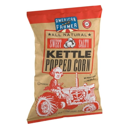 American Farmer Sweet & Salty Kettle Popped Corn - 7 Oz. (2 (Best Sweet And Salty Popcorn)