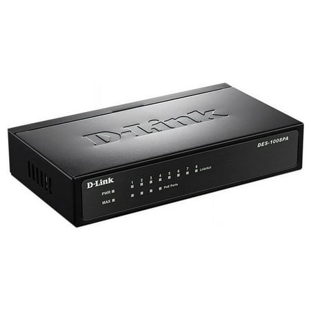 UPC: 0790069298172 | D-Link DES-1008PA Unmanaged Desktop Switch with 4 PoE Ports