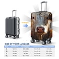 thumbnail image 5 of Goofa Sunflower Cow In Flower Field Pattern Luggage Covers For Suitcase,Suitcase Cover Protector Fit 18-32 Inch Luggage-X-Large, 5 of 9