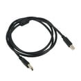 thumbnail image 3 of GARVALON 1Pcs 1.5Meter USB Printer Scanner Cable PVC Copper for Office Home Use Plug and Play Black, 3 of 3