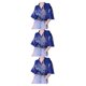 thumbnail image 2 of Qarigey Hombres Mujeres Camisa de playa Manga corta Patrón de dragón simple Top Transpirable Estilo étnico Ropa Camiseta para diario Azul Type1 NO1, 2 of 6