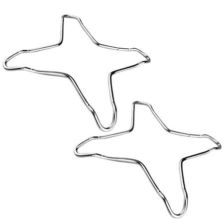 

UYUH 2 Stove Attachment Cross Pot Holder Star Wok Ring Stainless Steel Reducing Star Stove Attachment Grids U-niversal Attachment Ultr-alight 11 Cm for Home Supplies