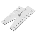 thumbnail image 4 of Stainless Steel Thread Measuring Gauge Screw Thread Gauge 29 Degree Grinding Gage Tool Screw Pitch Grinding Gauge Tool for Setting Tools, 4 of 7
