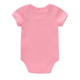 thumbnail image 5 of Baby Girls Cute Casual Simple Romper, Short Sleeve Funny Romper With "Grandpa Loves Me" Print, 5 of 5