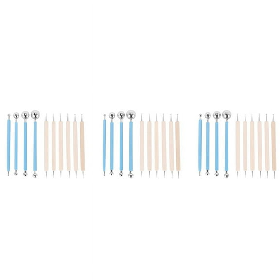 30 Piece Dotting Tools Ball Styluses for Mandala Rock Painting, Pottery Clay Craft, Embossing Art