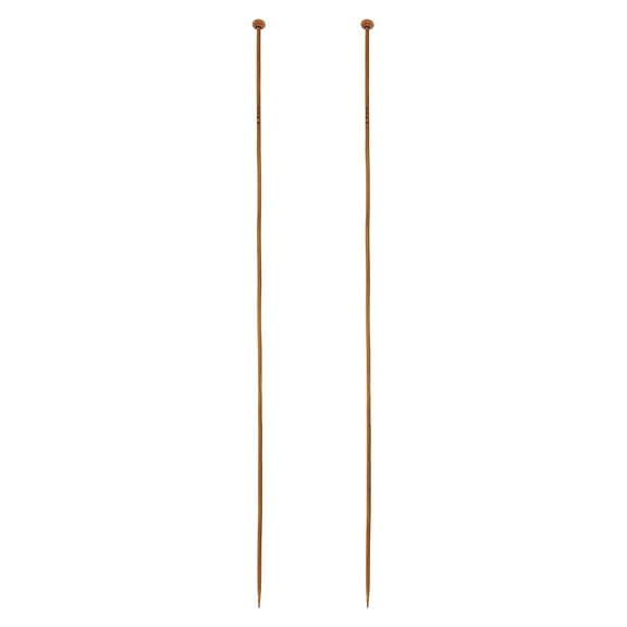 2Pcs 2.5mm Bamboo Knitting Needle Straight Single Pointed 14 Inch Long