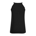 thumbnail image 6 of BLVB Tank Tops for Women Round Neck Solid Sleeveless Basic Blouses Casual Loose Fit Ladies Summer Flowy Vest Shirt, 6 of 8