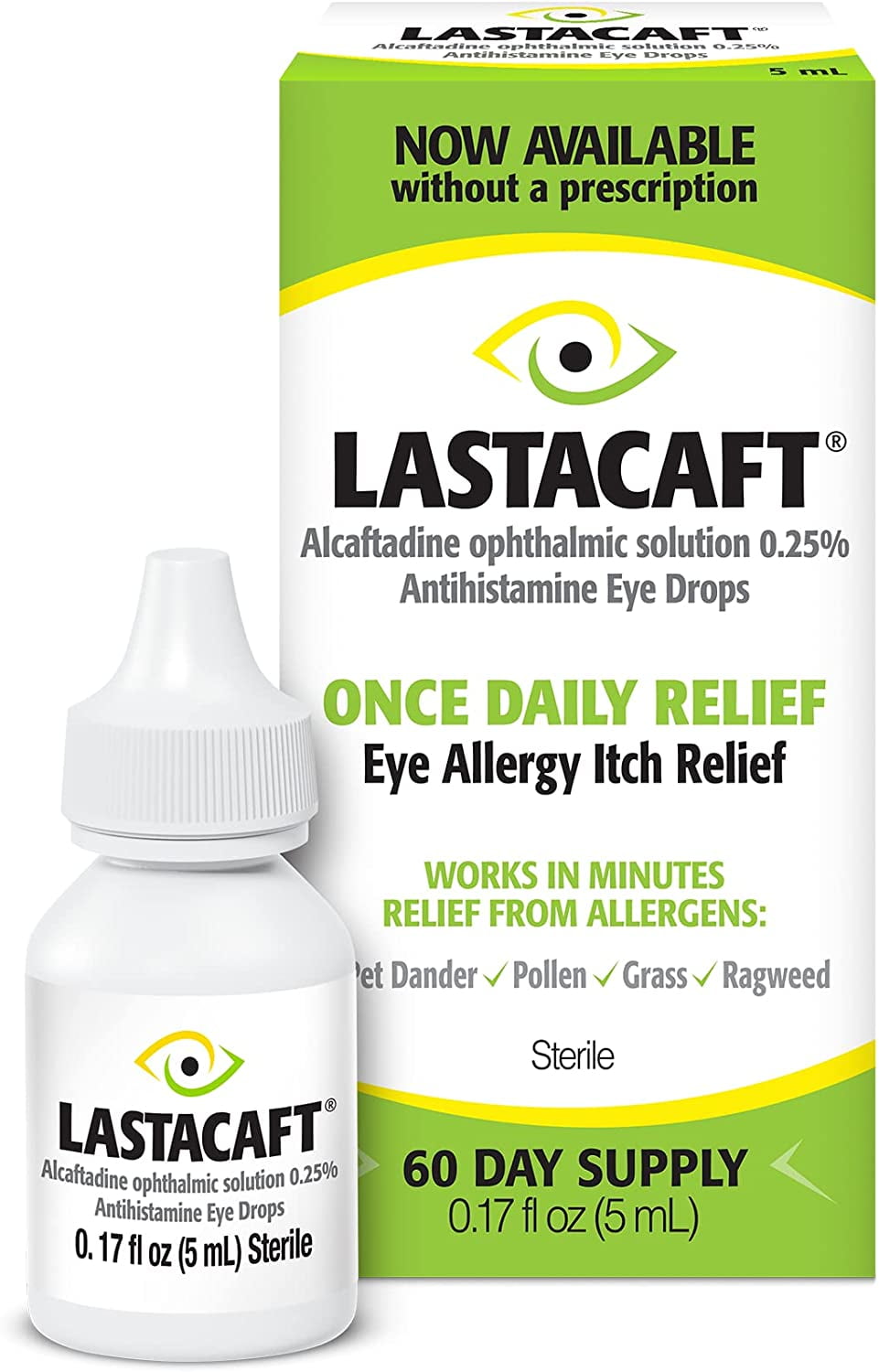 Lastacaft Once Daily Eye Allergy Itch Relief Drops (1 Count) *EN