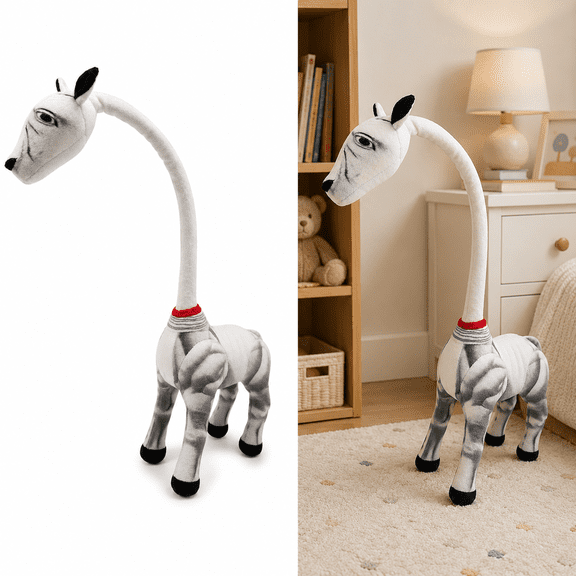 Long Neck Horse Plush Toy, Funny Long Neck Horse Stuffed Animal with Soft Plush Fabric, Unique Horse Doll for Kids, Animal Lovers, Bedroom Decor, Party Gift and Collectible Toy