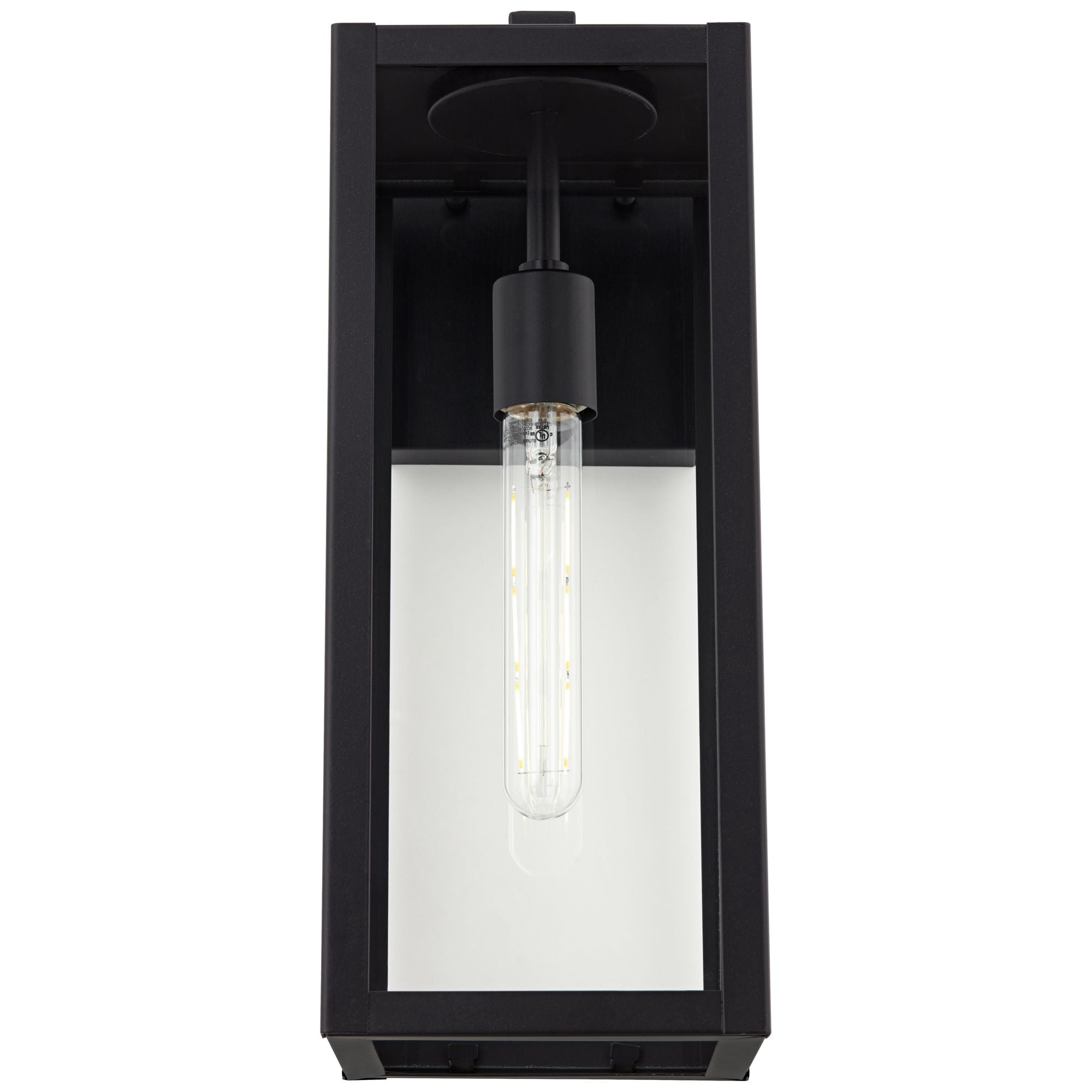 John Timberland Titan Modern Outdoor Wall Light Fixture Mystic Black 17" Clear Glass for Post Exterior Barn Deck House Porch Yard Patio Home Outside