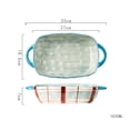 thumbnail image 2 of 560ML Large Capacity Ceramic Baking Dish Home Baking Baking Rice Bowl Salad Bowl Soup Plate, 2 of 5
