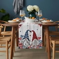thumbnail image 2 of Pink Valentine's Day Table Runner - 36 Inch Long, Kitchen Dining Table Runner Dresser Scarves, Gnomes Floral Eucalyptus Leaves Wooden Farmhouse Decor for Coffee Tables Wedding Party Banquet, 2 of 8