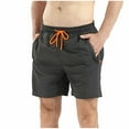thumbnail image 1 of asjyhkr Gym Shorts for Men Drawstring Elastic Waisted Quick Drying Athletic Shorts with Zip Pockets Workout Beach Shorts, 1 of 2