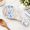 Butterfly, variant on Mint Ceramic Spoon Rest, Large Farmhouse Floral Print Kitchen Utensil Holder for Stove Top