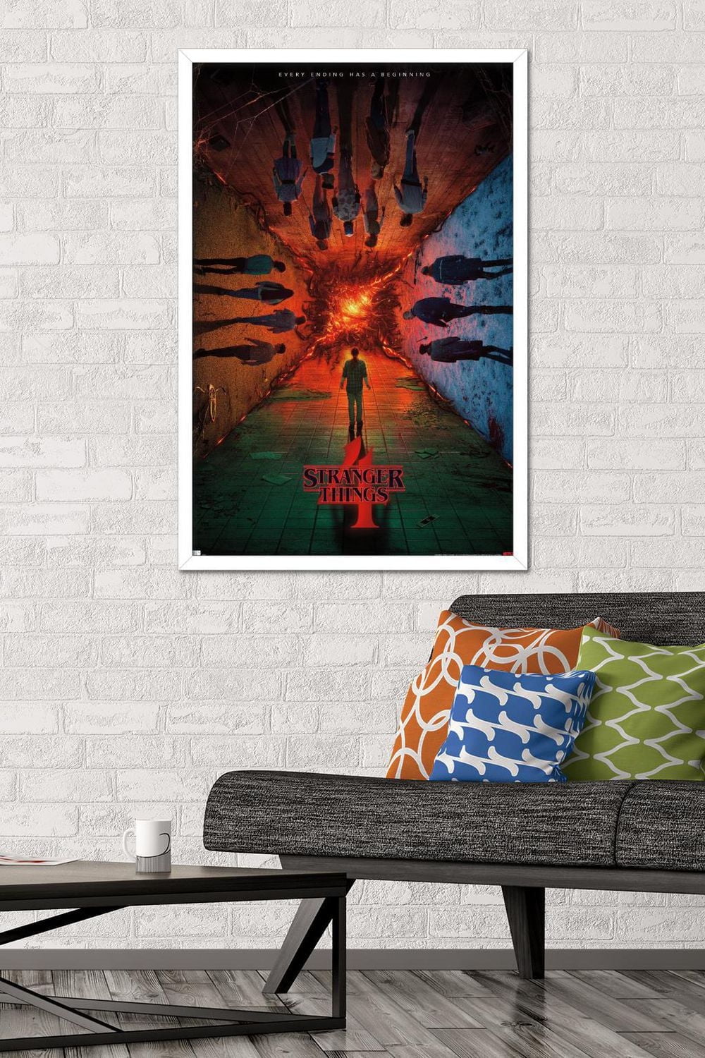 Netflix Stranger Things: Season 4 - Group Teaser One Sheet Wall Poster, 22.375" x 34"