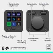 Logitech MX Creative Console Keypad & Dial Keyboard 920-012660