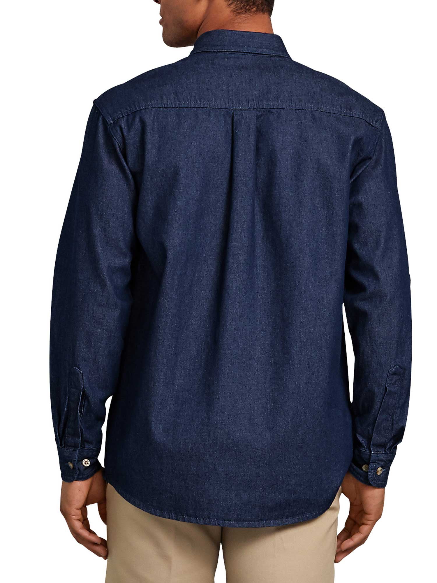 denim work shirts walmart