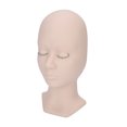 thumbnail image 1 of Cabeza De Maniquí De Pestañas Con Párpados Reemplazados, Cabeza De Maniquí De Entrenamiento De Extensiones De Pestañas, Párpados Extraíbles De Silicona Suave, Cabeza De Práctica Realista(rosa), 1 of 5