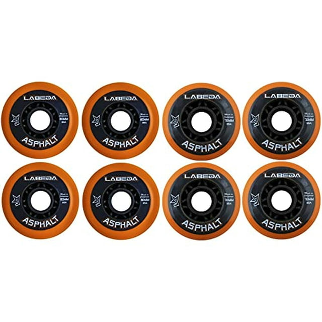 LABEDA WHEELS Roller Hockey GRIPPER ASPHALT HILO 4-76mm Wheels/4-80mm Wheels