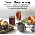 thumbnail image 2 of Home Barista 7-in-1 Small Coffee Maker with Seven Ways to Brew, 6 Cup Carafe, Drip, Single Serve, French Press, Pour Over, Cold Brew, Easy-Fill Reservoir, Black (46251), 2 of 7