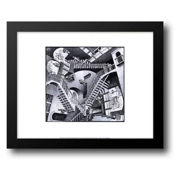 Relativity 18x15 Framed Art Print by Escher, M.C.