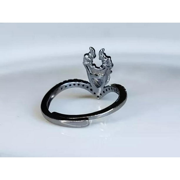Anillo Corazon Coleccion Princesas Oro Negro Malefica Generica Malefica Walmart en linea