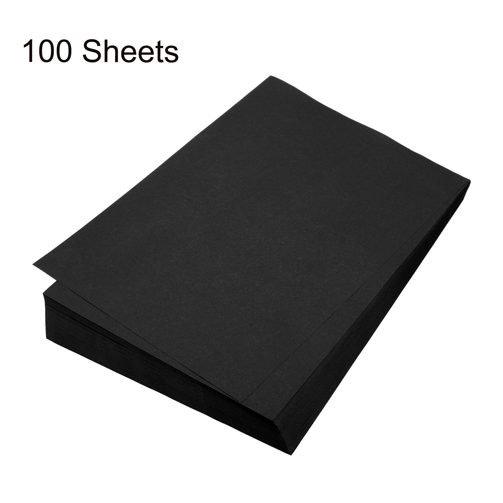 Uxcell 100 Sheet Origami Paper Double Sided Black 11.7 x 8.3 inch Square Sheet for Art Craft Project, Beginners, Gifts Decor