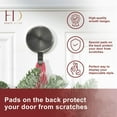 thumbnail image 6 of Haute Decor Attract Magnetic Wreath Hanger (Brushed Nickel) - Set of 2 Magnets - for 2 Metal Doors/Surfaces or 1 Single-Pane Glass Door/Window - Holds up to 10lbs., 6 of 8