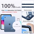 thumbnail image 2 of Getino Compatible with Apple iPad 10th/11th Generation A16 Case 11 inch Clear Back Cover with Pencil Holder, Navy Blue, 2 of 7