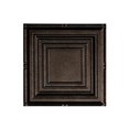 thumbnail image 2 of Fasade Easy Installation Portrait Smoked Pewter Glue Up Ceiling Tile/ Ceiling Panel (12" X 12" Sample), 2 of 3